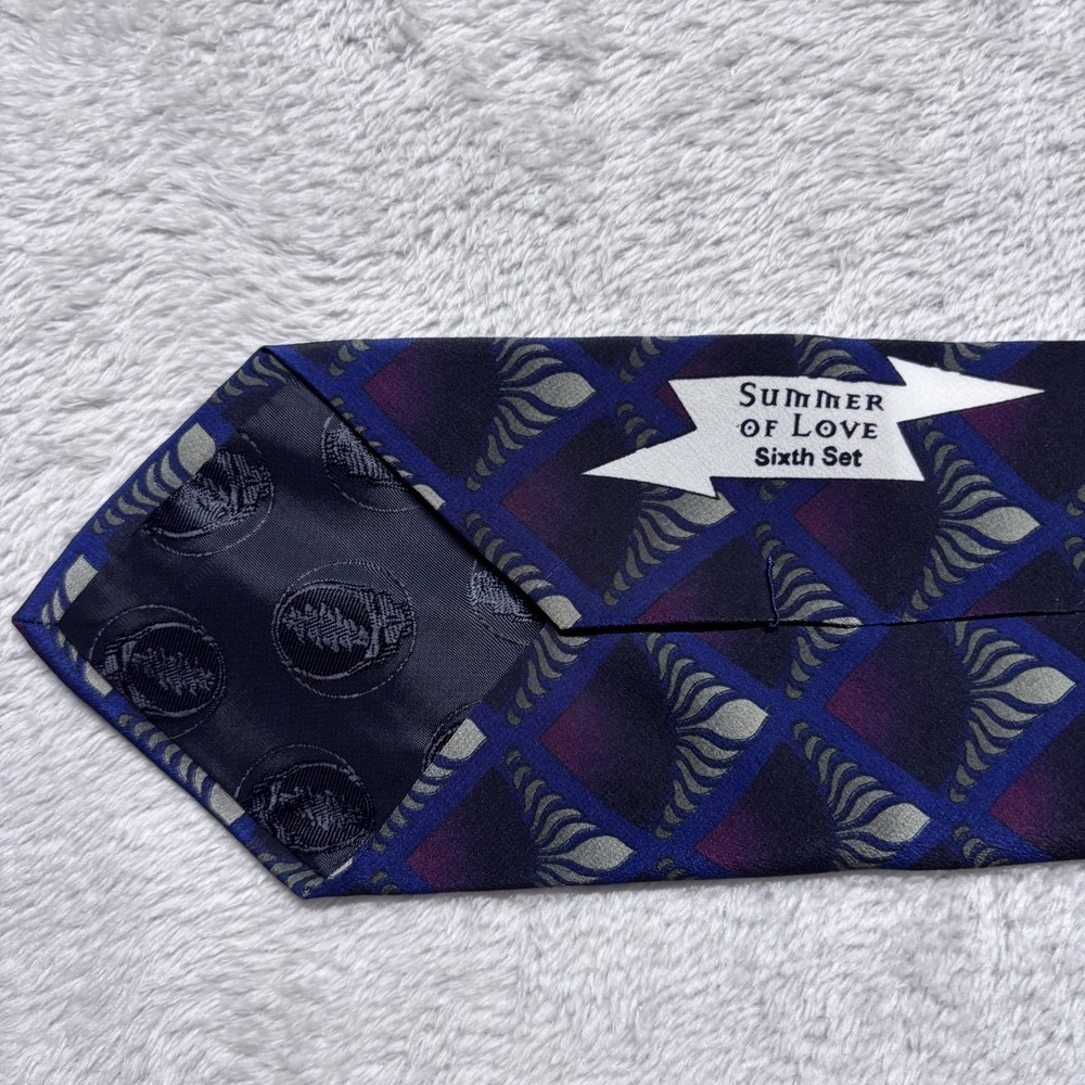Grateful Dead Neck Tie Summer Of Love Sixth Set 100% Silk 4 Inch Wide - 1996 - Picture 2 of 5